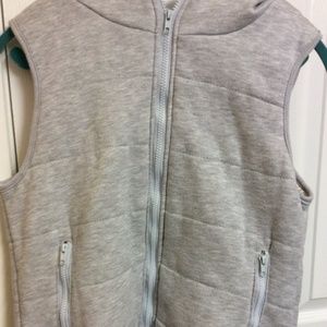 cozy gray vest